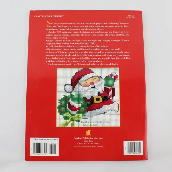 Sam Hawkins 520 Christmas Cross-Stitch Designs 1998 Paperback