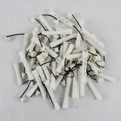 Lot of 40 Vintage White Plastic Perm Rods Salon Hair Curlers