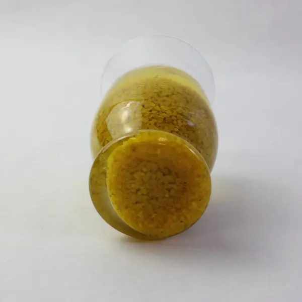 Yellow Gel Wax Flower Insert Candle 5.75in Unbranded