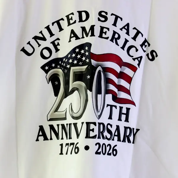 FASHION United States 250th Anniversary White Cotton T-Shirt Men's M