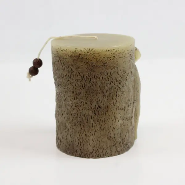 Decorative 3D Carved Elephant Pillar Candle 3x3x4 in