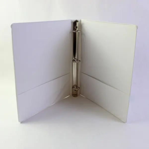 Lot of 3 White Round 3-Ring Binders 1" School Office Supplies