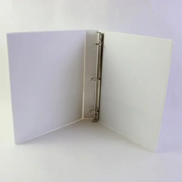 Lot of 3 White Round 3-Ring Binders 1" School Office Supplies