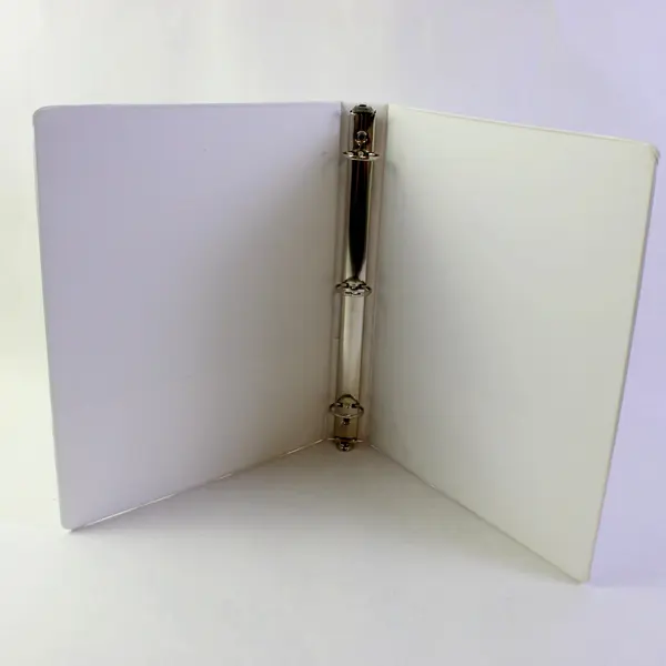 Lot of 3 White Round 3-Ring Binders 1" School Office Supplies