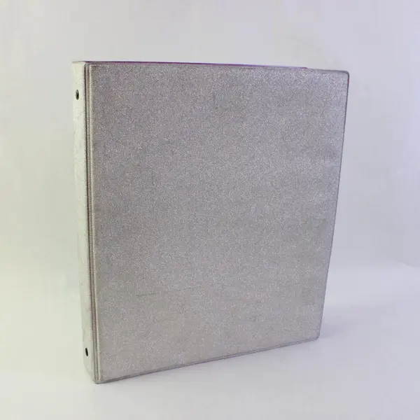 Avery Lot of 2 3-Ring Binders Purple Sparkly Silver Turquoise