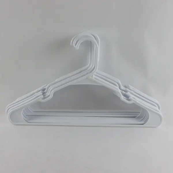 White Plastic Clothes Hangers for Tops Pants Unbranded