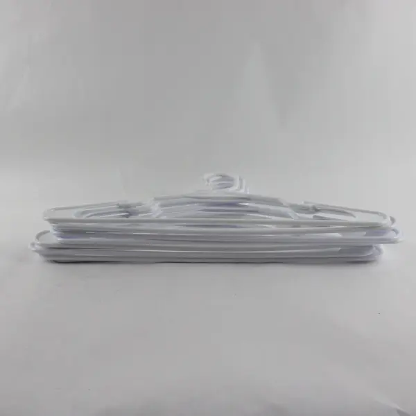 White Plastic Clothes Hangers for Tops Pants Unbranded