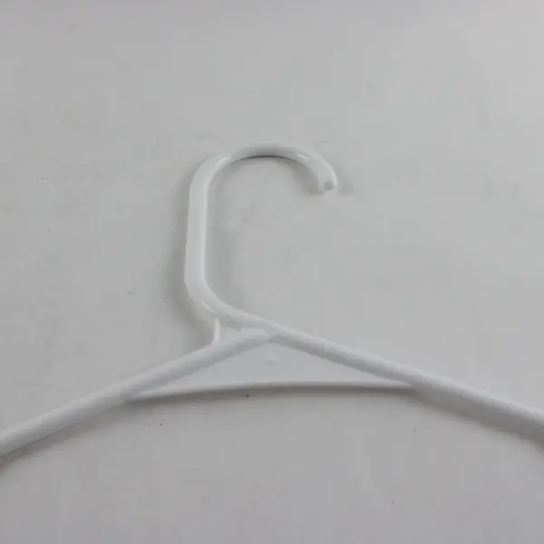 White Plastic Clothes Hangers for Tops Pants Unbranded