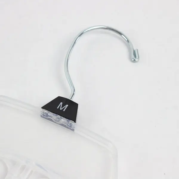 Mixed Lot of 10 Clear Plastic Retail Clothes Hangers
