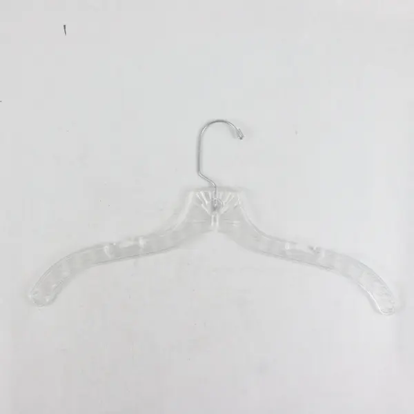 Mixed Lot of 10 Clear Plastic Retail Clothes Hangers for Shirts