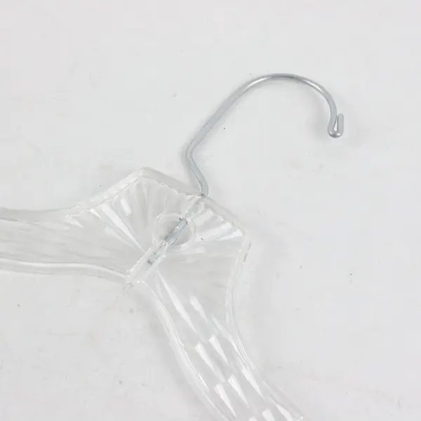 Mixed Lot of 10 Clear Plastic Retail Clothes Hangers for Shirts