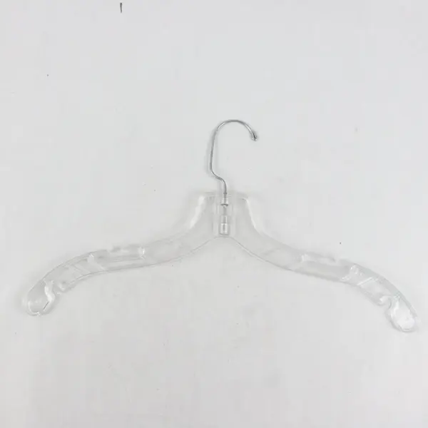 Mixed Lot of 10 Clear Plastic Retail Clothes Hangers for Shirts