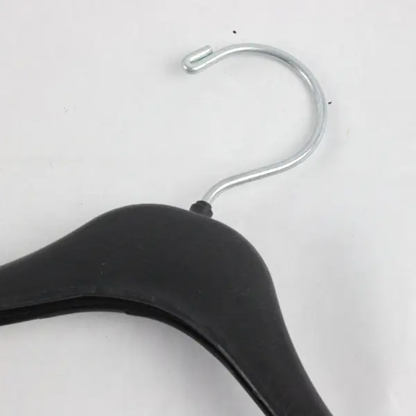 Lot of 5 Black Plastic Retail Suit Hangers