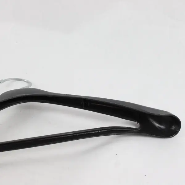 Lot of 5 Black Plastic Retail Suit Hangers