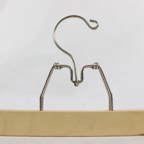 Lot of 5 Wooden Clamp Hangers Skirts Pants