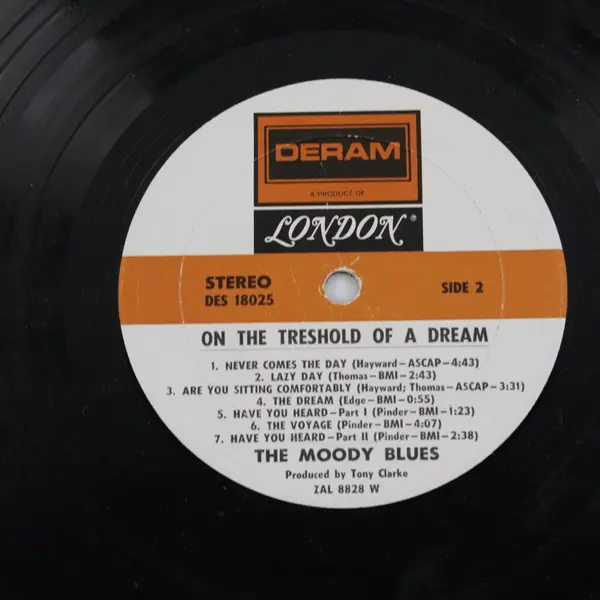 The Moody Blues - On The Threshold Of A Dream 12" Vinyl Record