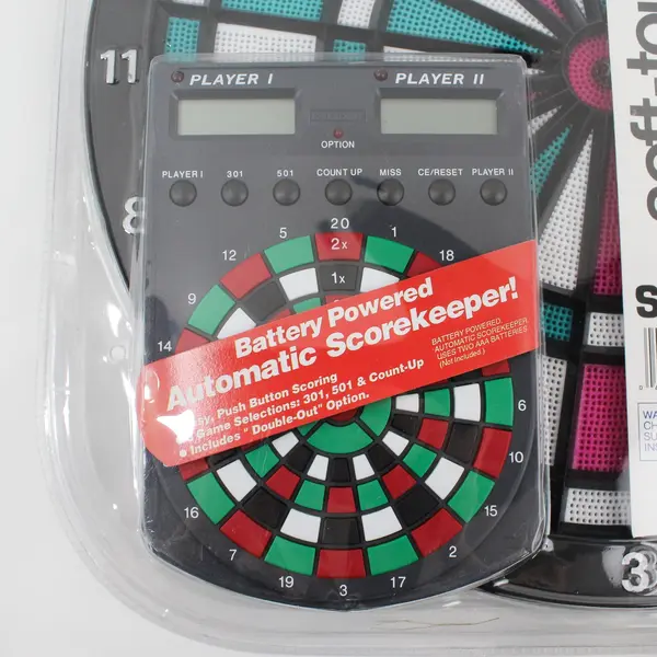 Sportcraft 18" Soft Touch Combo Dart Board And Battery Operated Score Keeper