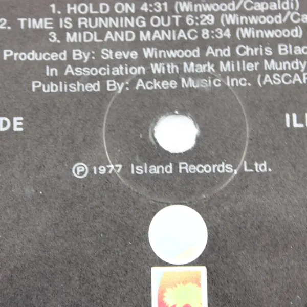 Steve Winwood Self-Titled 12" Vinyl LP Island Records ILPS-9494