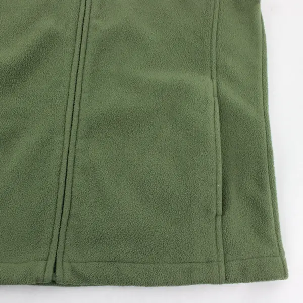 Great Northwest Army Green Fleece Zip-Up Vest Men's Small