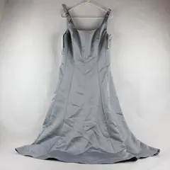 Alfred Angelo Gray Sleeveless Bow Accent Maxi Dress Women's Size 16