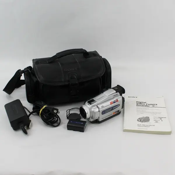 Sony DCR-TRV27 MiniDV Camcorder Bundle Charger Bag Manual Batteries Untested
