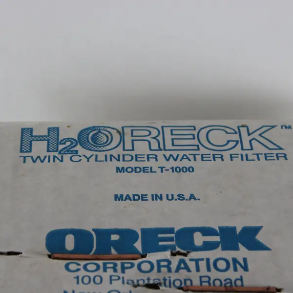 H2Oreck Twin Cylinder Water Filter New Home Kitchen Compact T-1000