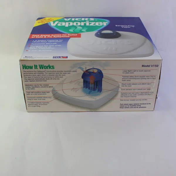 Vicks WarmSteam (V150) 1.5G Night Light Auto-Shut Off Vaporizer - White