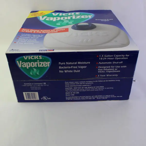Vicks WarmSteam (V150) 1.5G Night Light Auto-Shut Off Vaporizer - White