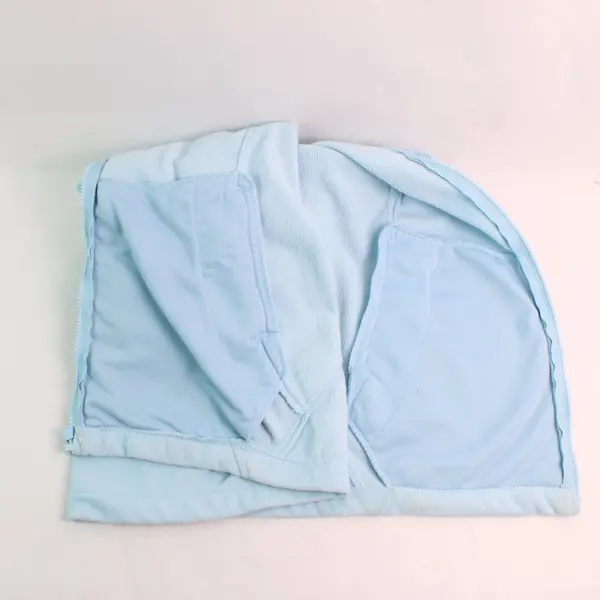 Great Northwest Baby Blue Fleece Zip-Up Vest Women's Small