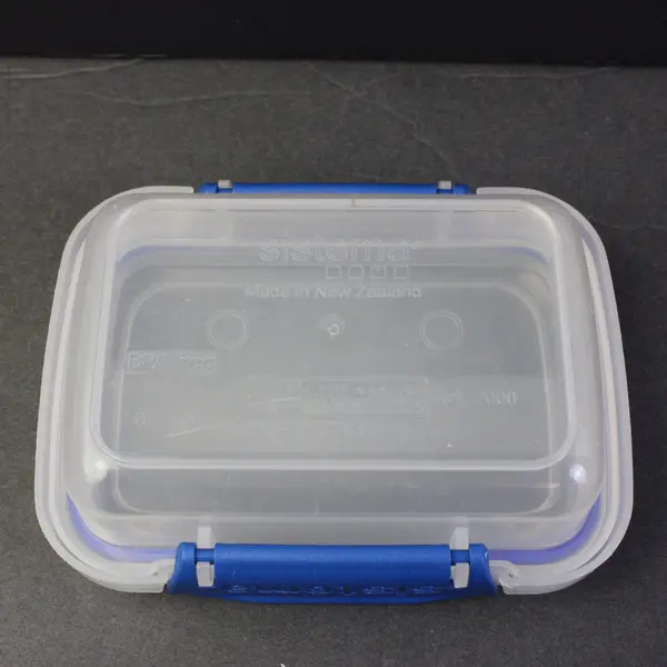 Lot of 6 Sistema Clear Plastic Food Containers 1.5"x3"x4.5"