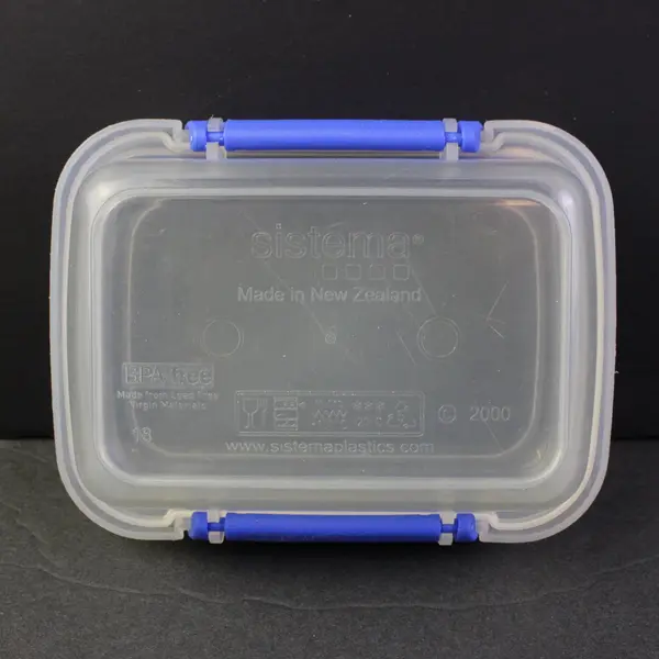Lot of 6 Sistema Clear Plastic Food Containers 1.5"x3"x4.5"