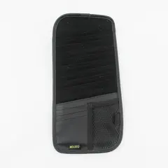 Custom 12-CD/DVD Sun Visor Media Organizer Adjustable Straps Black