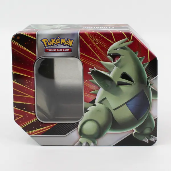 Pokemon TCG V Strikers Tin Empty Storage Box Tyranitar V Empoleon V Art