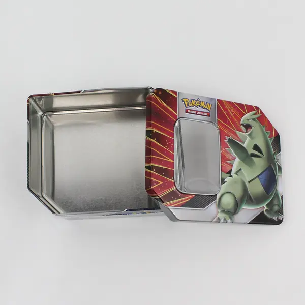 Pokemon TCG V Strikers Tin Empty Storage Box Tyranitar V Empoleon V Art