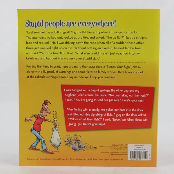 Here's Your Sign by Bill Engvall 2005 Paperback Book of Jokes