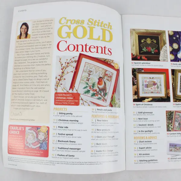 Cross Stitch Gold Issue 2 Dec 2007 Special Christmas Issue Magazine
