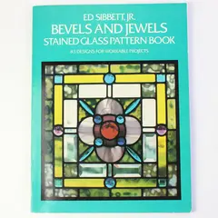 VTG Bevels and Jewels Stained Glass Pattern Book 83 Designs Ed Sibbett Jr 1985 