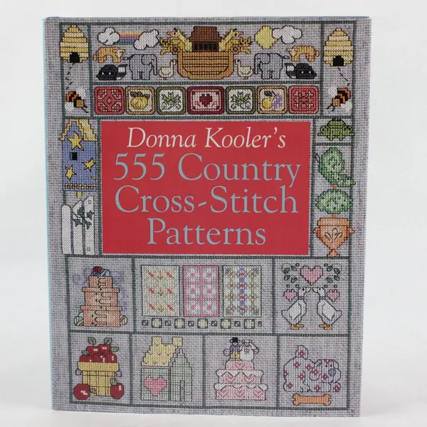 Donna Kooler's 555 Country Cross-Stitch Patterns 1998 Hardcover DJ