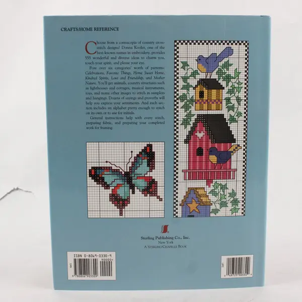 Donna Kooler's 555 Country Cross-Stitch Patterns 1998 Hardcover DJ