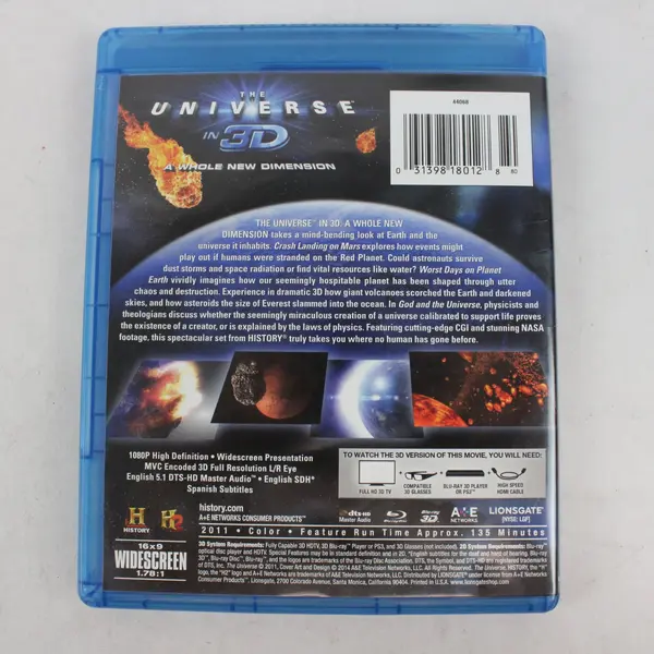 History Channel The Universe in 3D Blu-Ray 