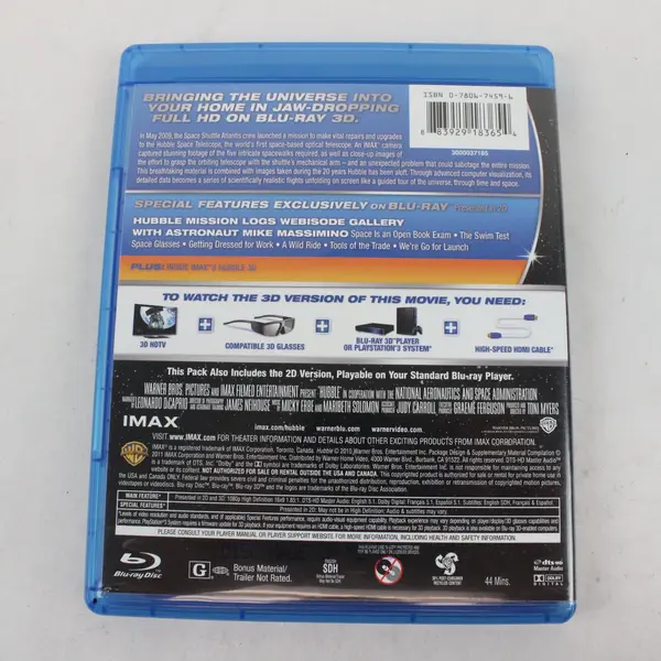IMAX Hubble 3D Blu-ray Leonardo DiCaprio Space Documentary