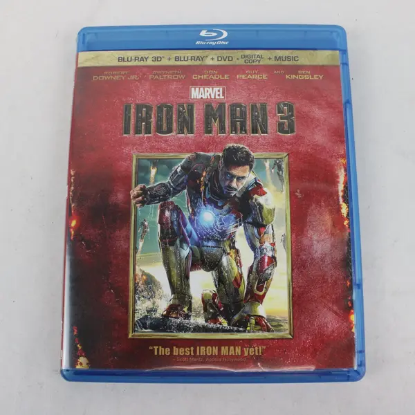 Iron Man 3 3D Blu-ray/DVD Marvel 2013 