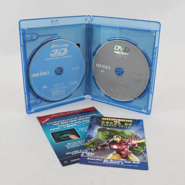Iron Man 3 3D Blu-ray/DVD Marvel 2013 