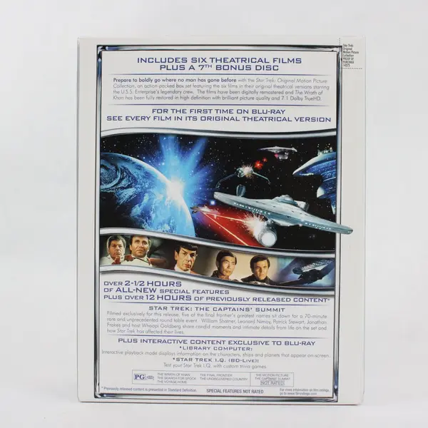 Star Trek Original Motion Picture 6 Movie Collection Blu-ray Box Set