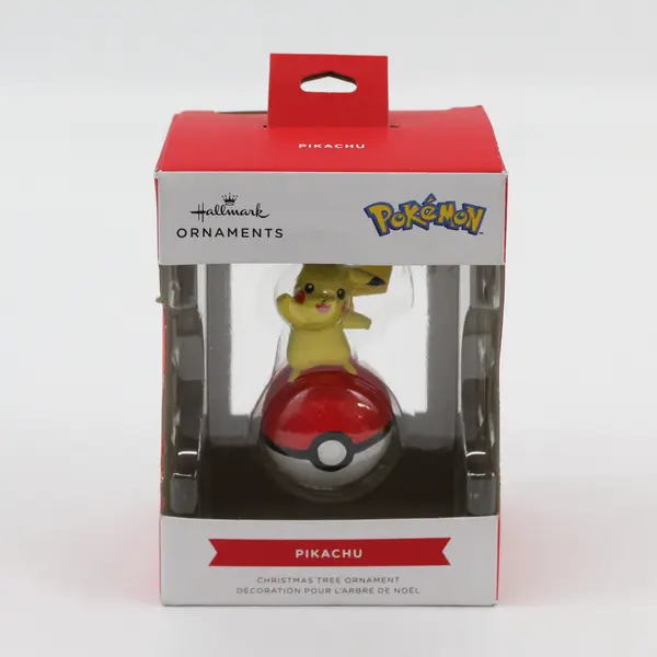 2024 Hallmark Pokemon Pikachu on Pokeball Christmas Ornament 3HCM2233