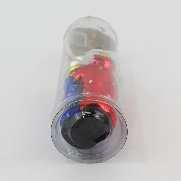Seasonal Specialties Red White Blue Glass Clown Christmas Ornament