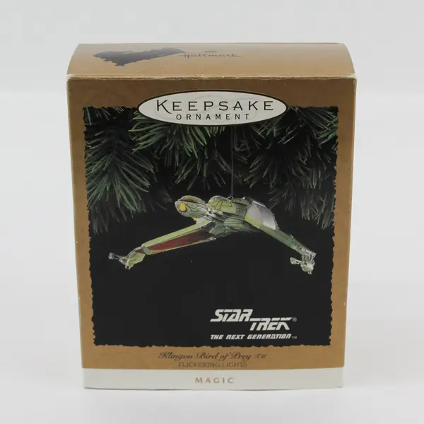 1994 Hallmark Keepsake Magic Star Trek Klingon Bird of Prey Stargazer Ornament
