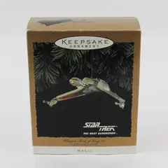 1994 Hallmark Keepsake Magic Star Trek Klingon Bird of Prey Stargazer Ornament