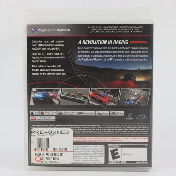 Gran Turismo 5 XL Edition Sony PS3 Pre-Owned CIB Racing Game