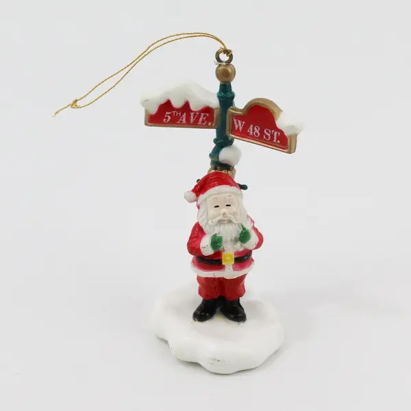 Oxford Products Santa's Secrets Ornament Santa Standing  5th Ave and W 48th St 